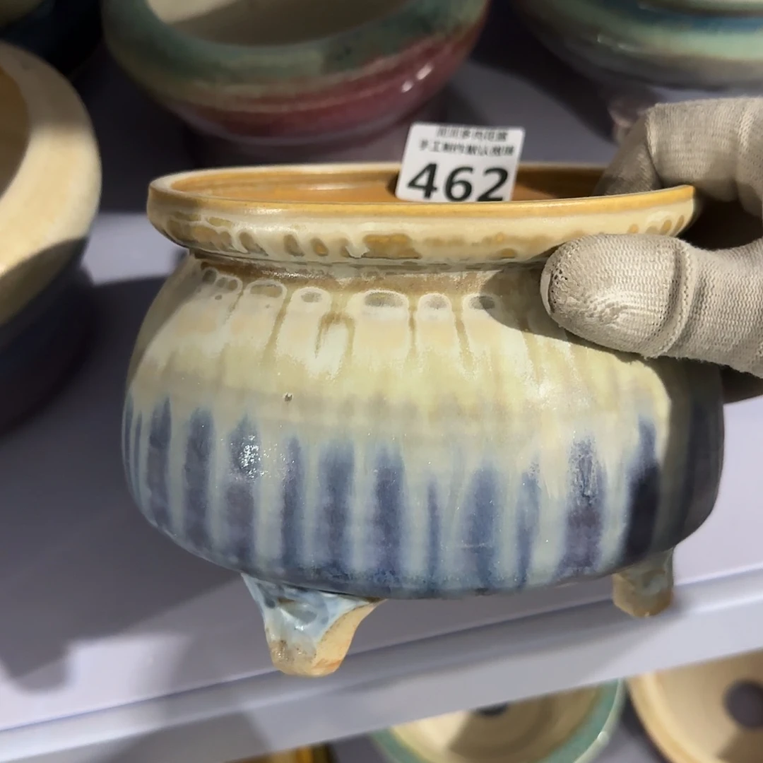 瓷片景德镇手工花盆