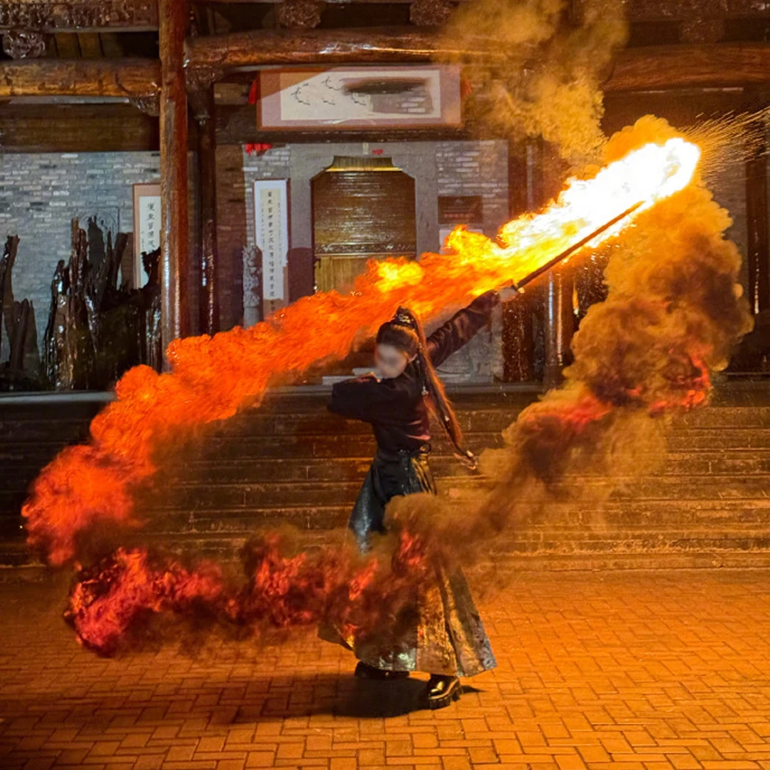 艺术手工火焰刀火之呼吸火刀成品同款视频拍摄道具松香粉带尾焰j