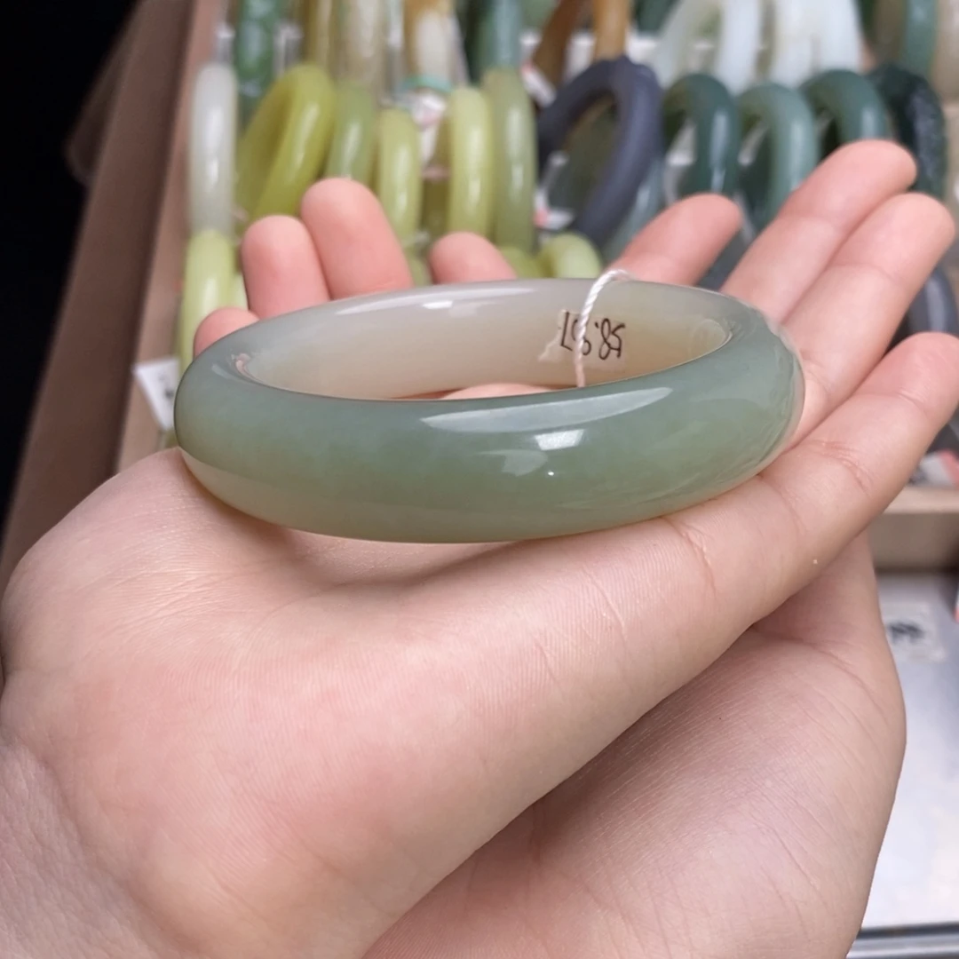 和田玉未镶嵌手镯手镯 58.6