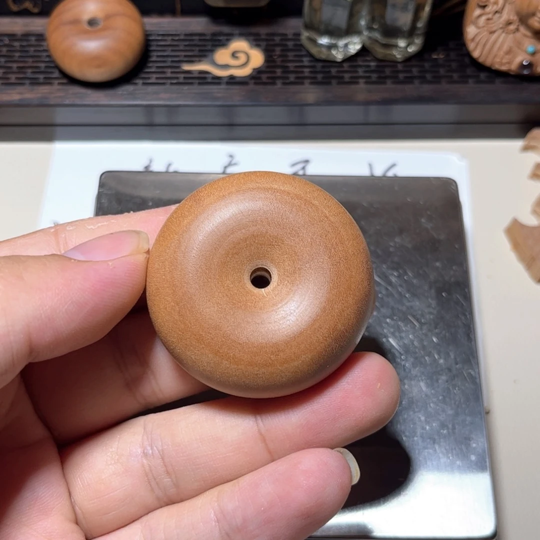檀香木老山檀香平安扣4.5×2.0