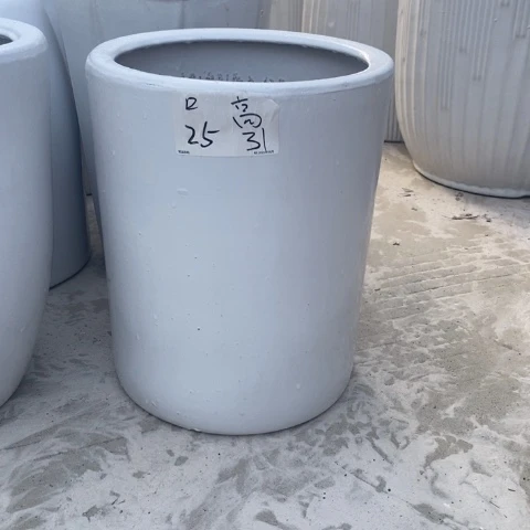 低腰白圆柱中号 口25/31