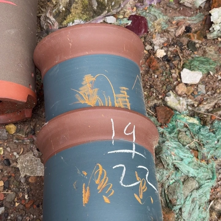 紫砂花盆紫砂的花