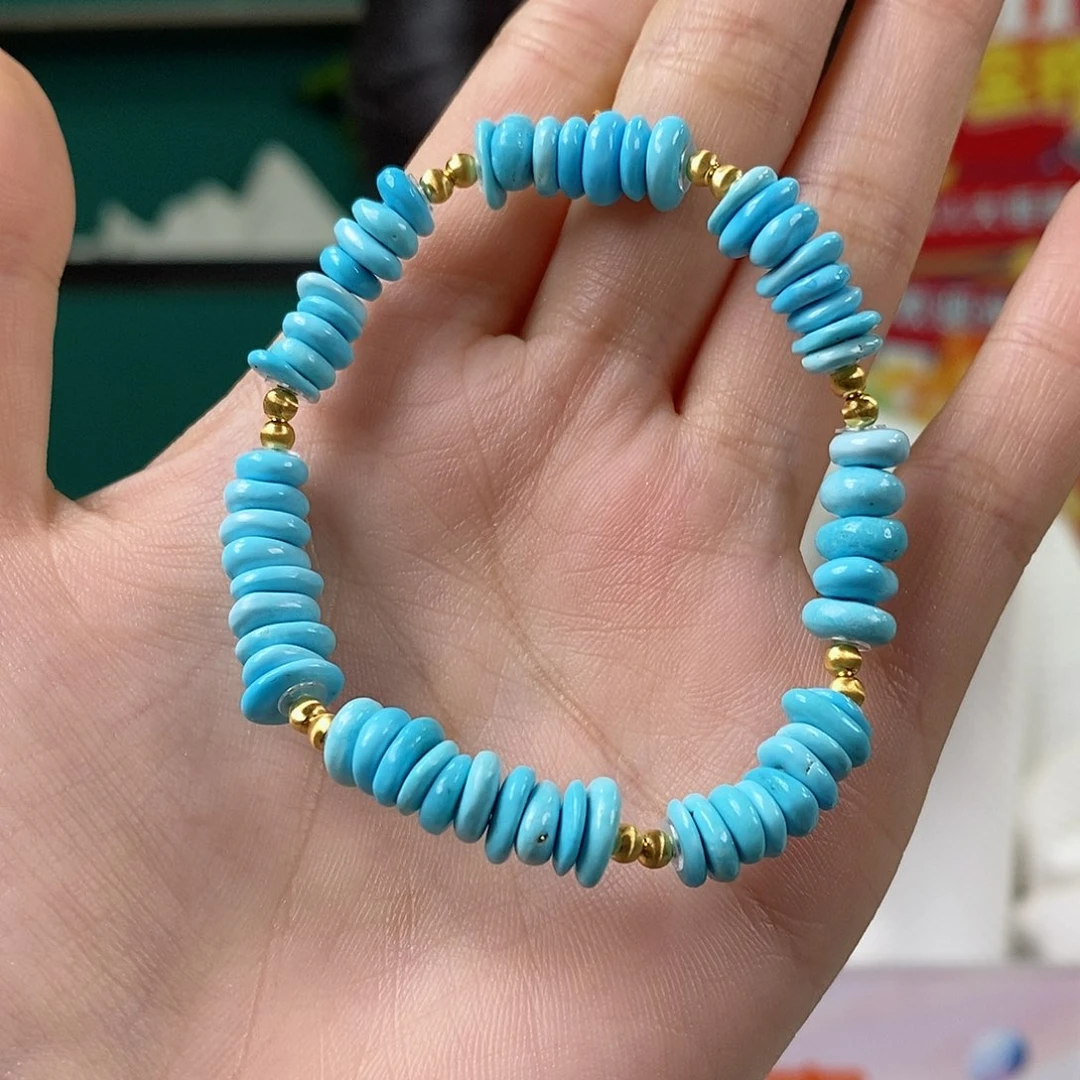 绿松石18K金镶嵌珠宝奇石