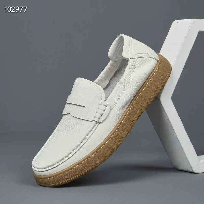 休闲英伦一脚蹬透气豆豆鞋乐福鞋小白鞋舒适百搭休闲鞋软底