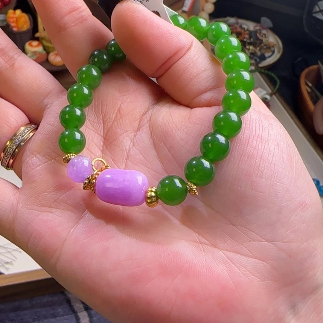 玛瑙/玉髓未镶嵌手链penicillin干青薰衣草