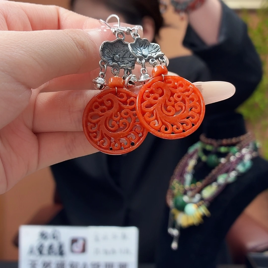 翡翠未镶嵌耳饰耳饰