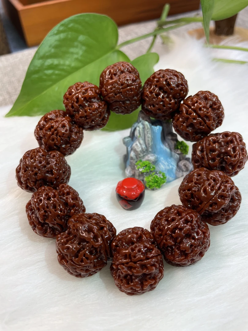 22-23mm高密满肉机刷尼泊尔大金刚菩提子包浆文玩小众手串