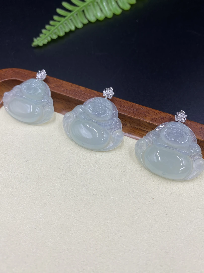 思懿手镯之家18K翡翠佛公约25*30*6mm-K40966G-MC-多样性发一芊芊