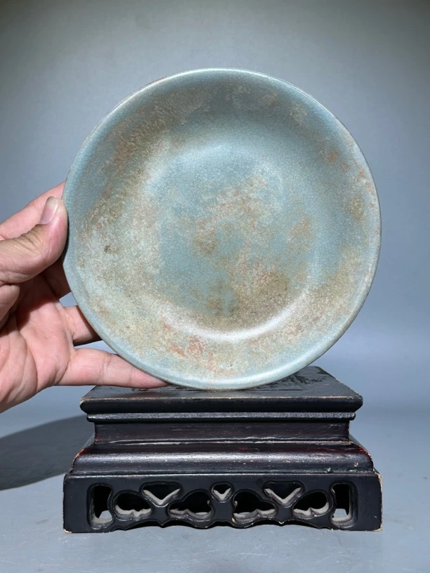 汝窑，赏盘（生坑）