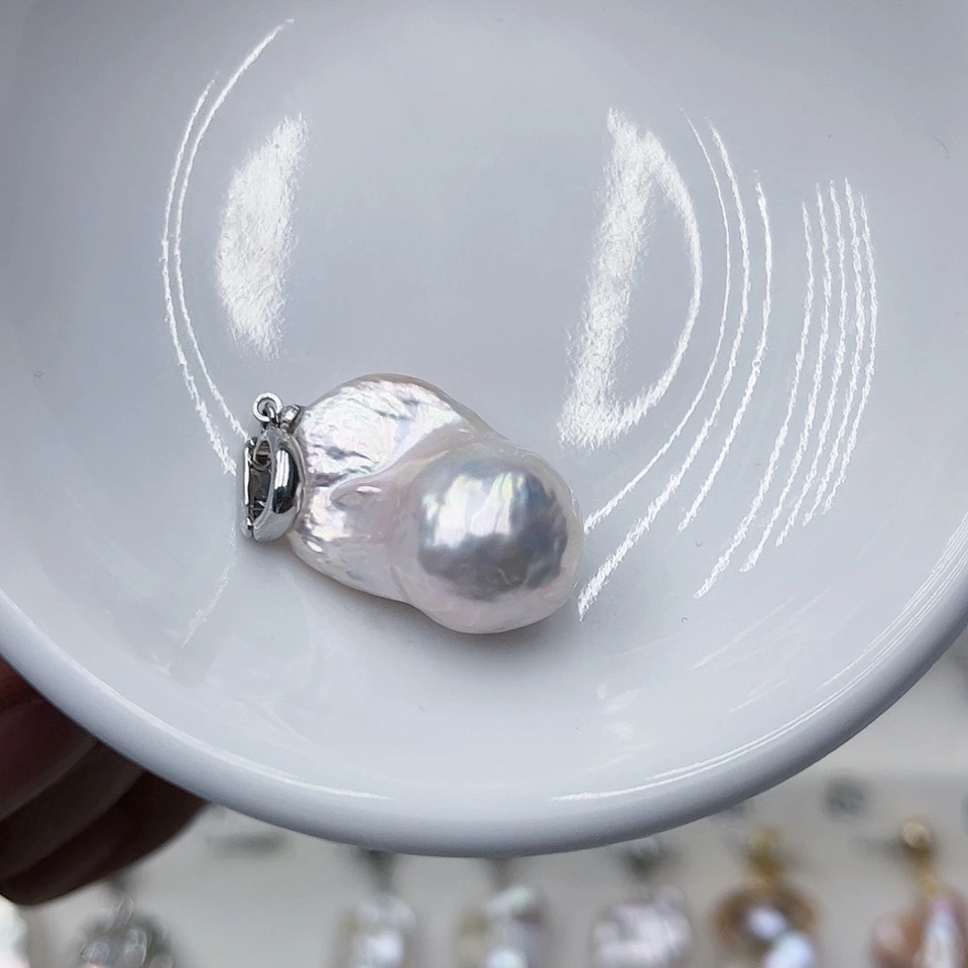 淡水珍珠吊坠(不含链)未镶嵌球****素17