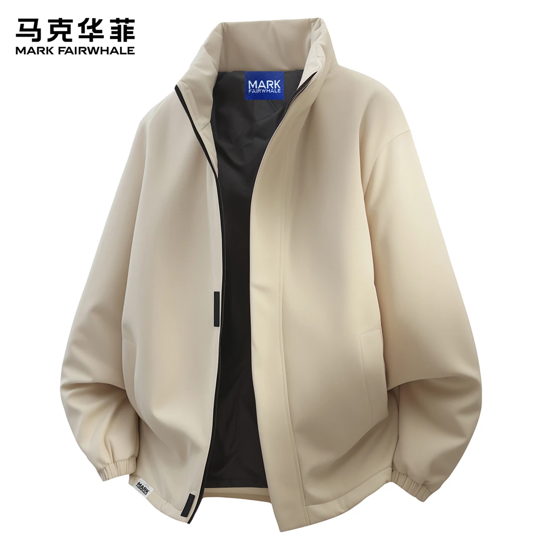马克华菲美式立领夹克男士秋冬新款加厚保暖休闲潮流百搭上衣外套