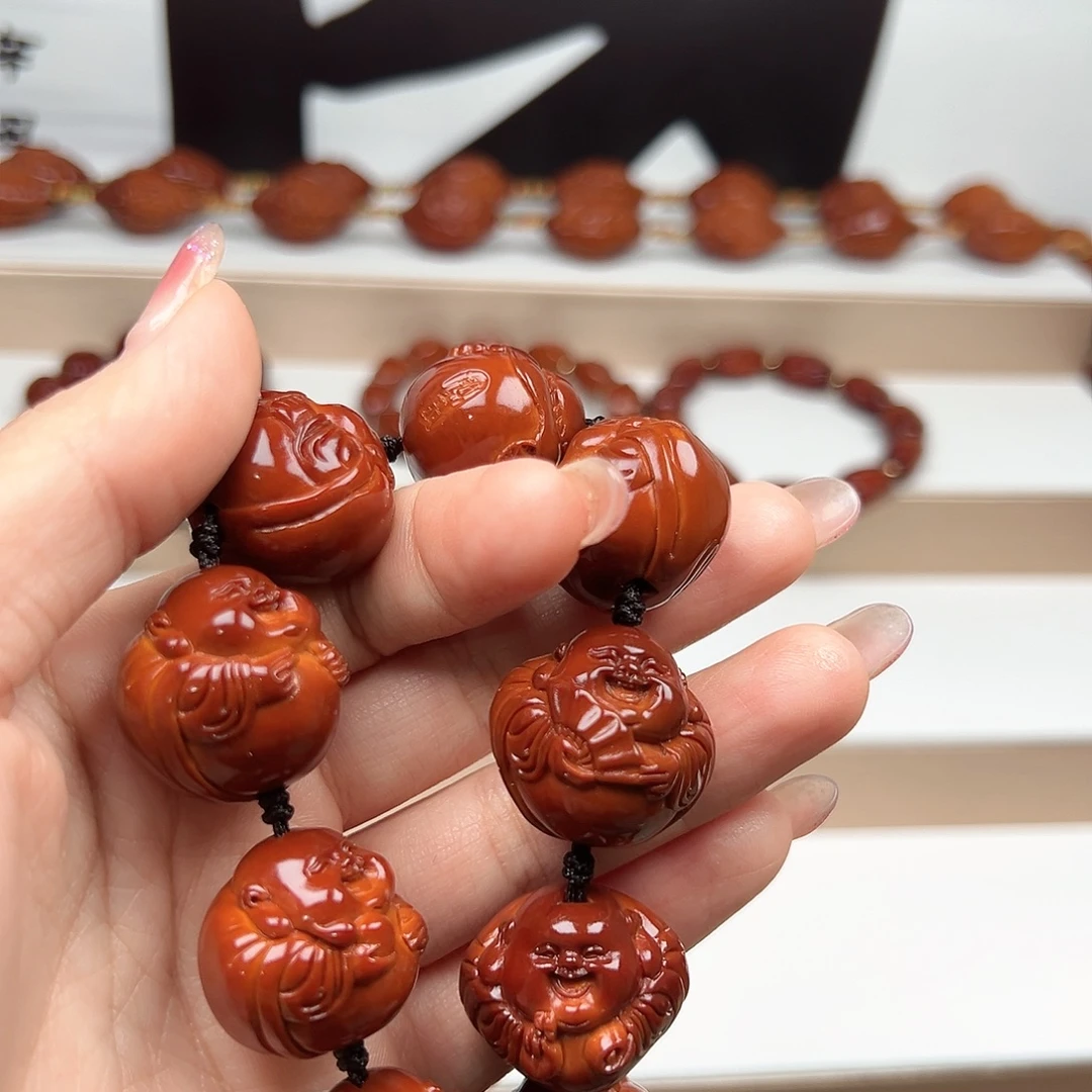 违***背手串橄榄核弥勒手串