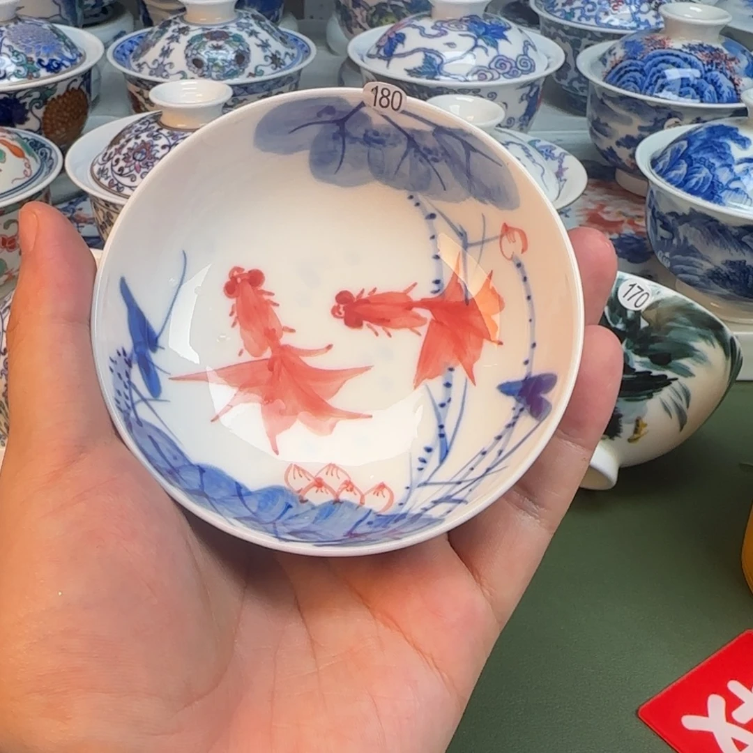 彦祖纯手工手绘茶具180