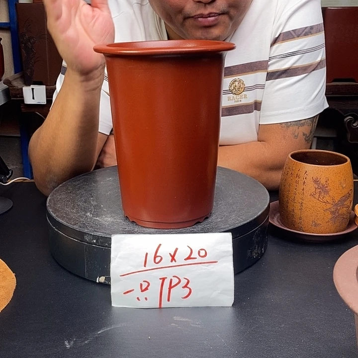 紫砂花盆货号一只TP3