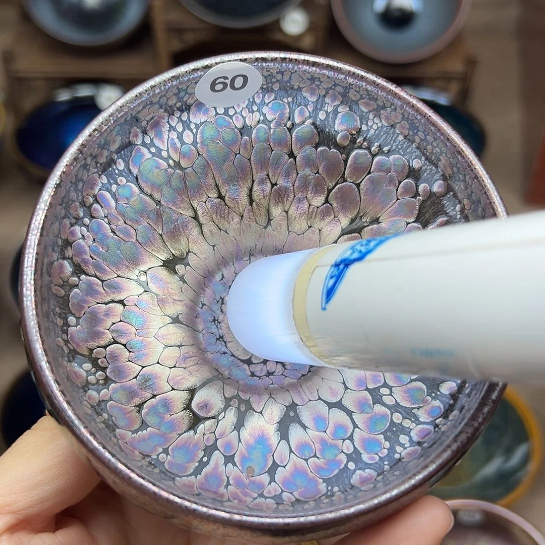 茶盏彩金建盏主人杯