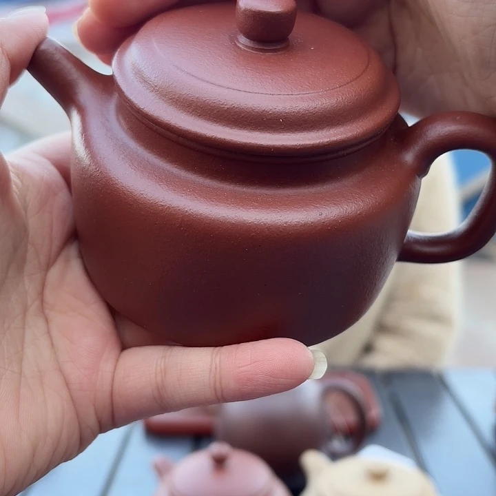 茶壶紫砂宜兴原矿朱泥230