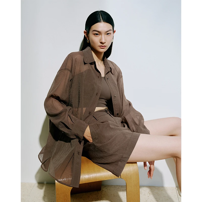 【外套】【商场同款新品】艾诺丝雅诗 百搭简约衬衫 50511083