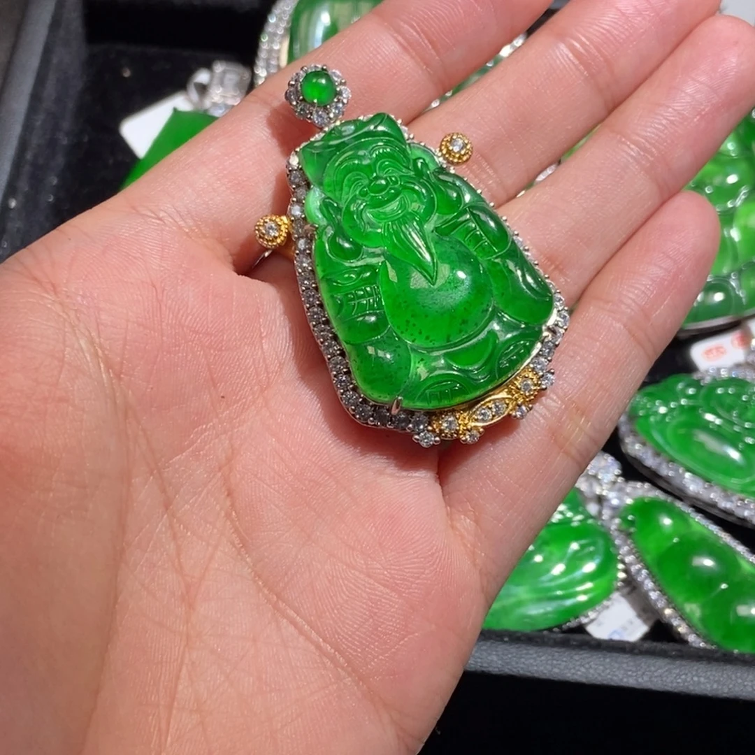 翡翠未镶嵌吊坠(不含链)