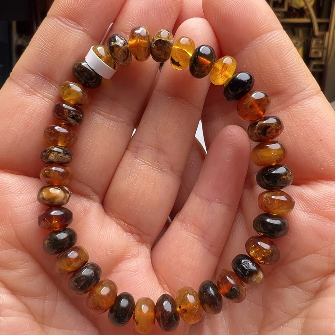 琥珀未镶嵌裸石抚顺琥珀10534八