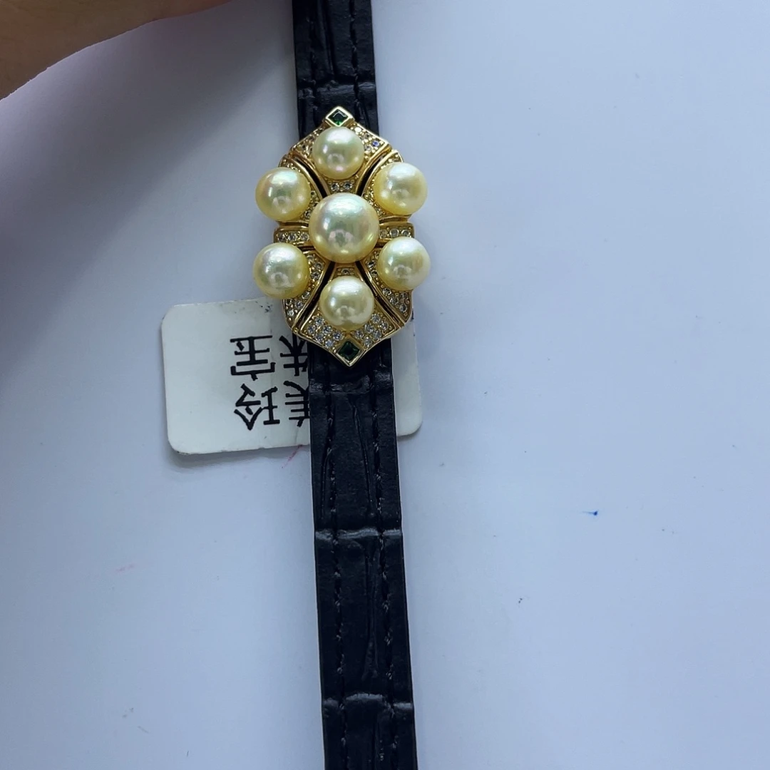 海水珍珠手绳银S925镶嵌