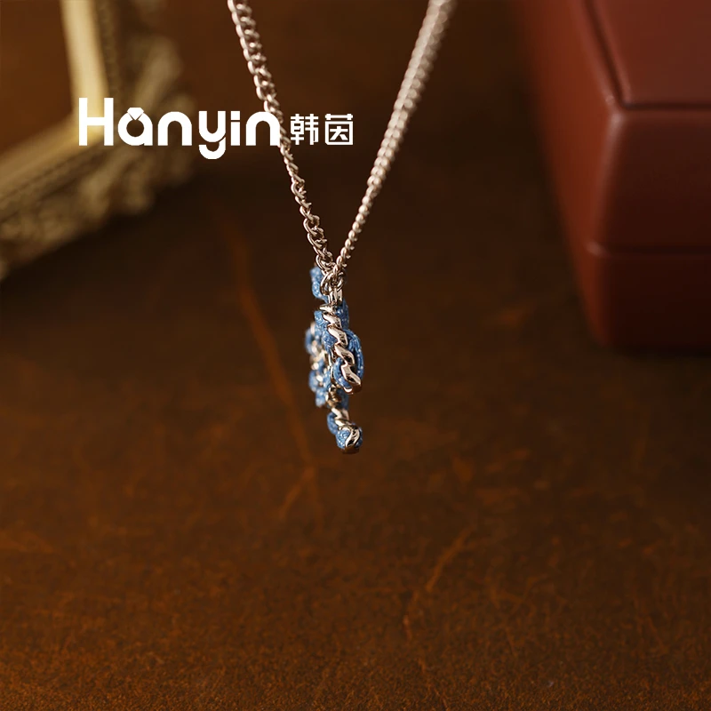 铜合金项链 46/60cm两位调节高定波点牛仔小香风双C项链毛衣链AAA