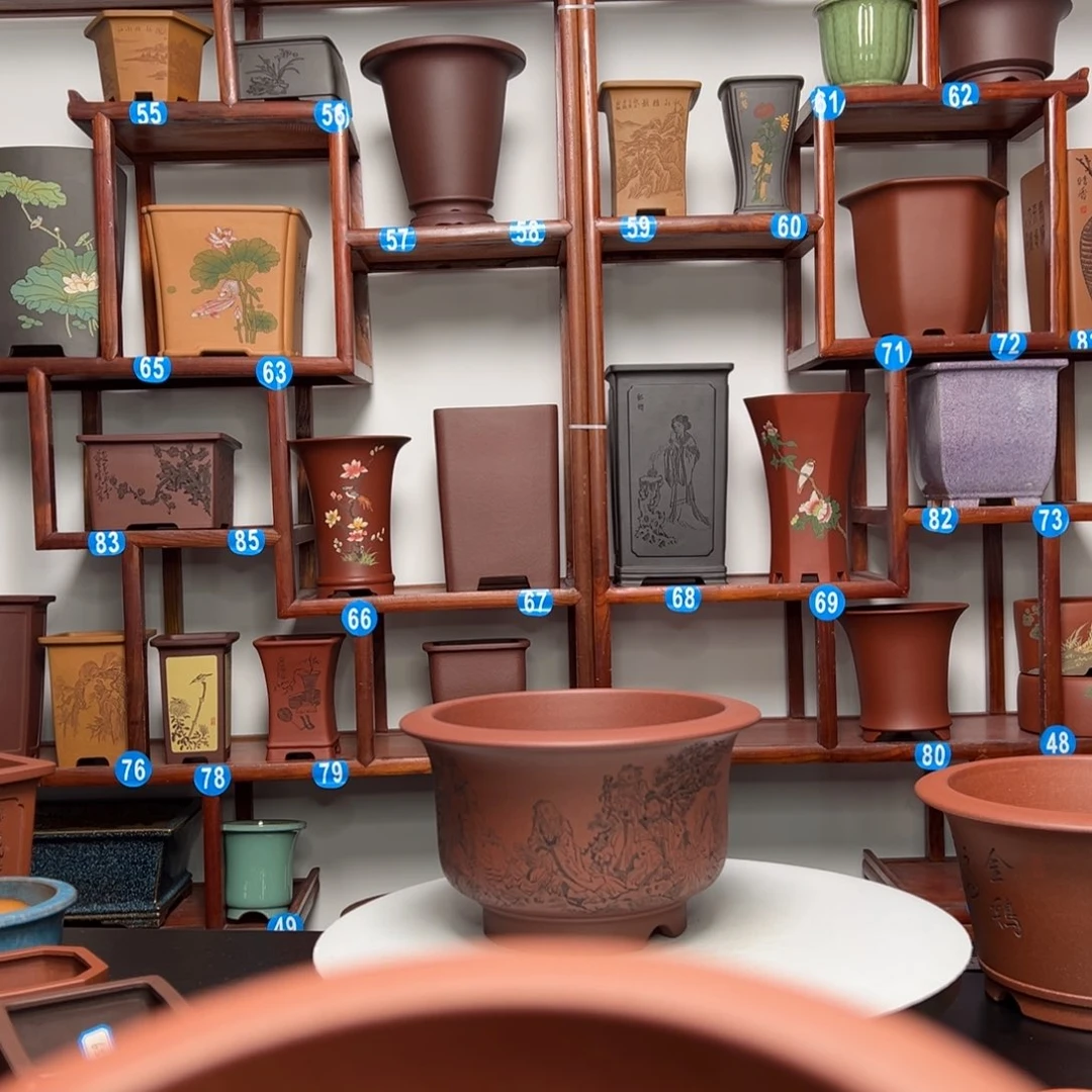 紫砂花盆千*金钟花盆