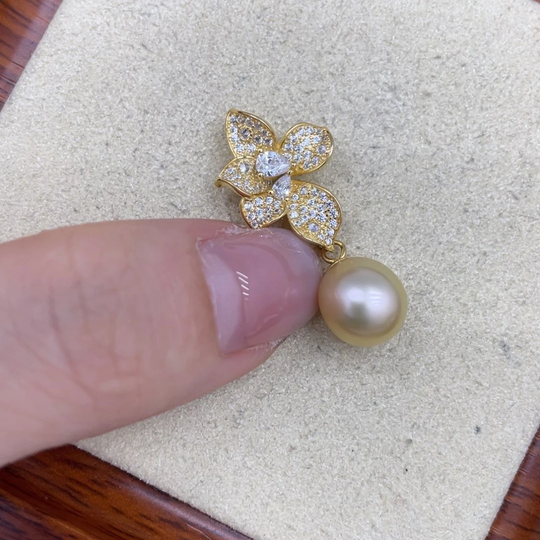 海水珍珠颈饰银S925镶嵌