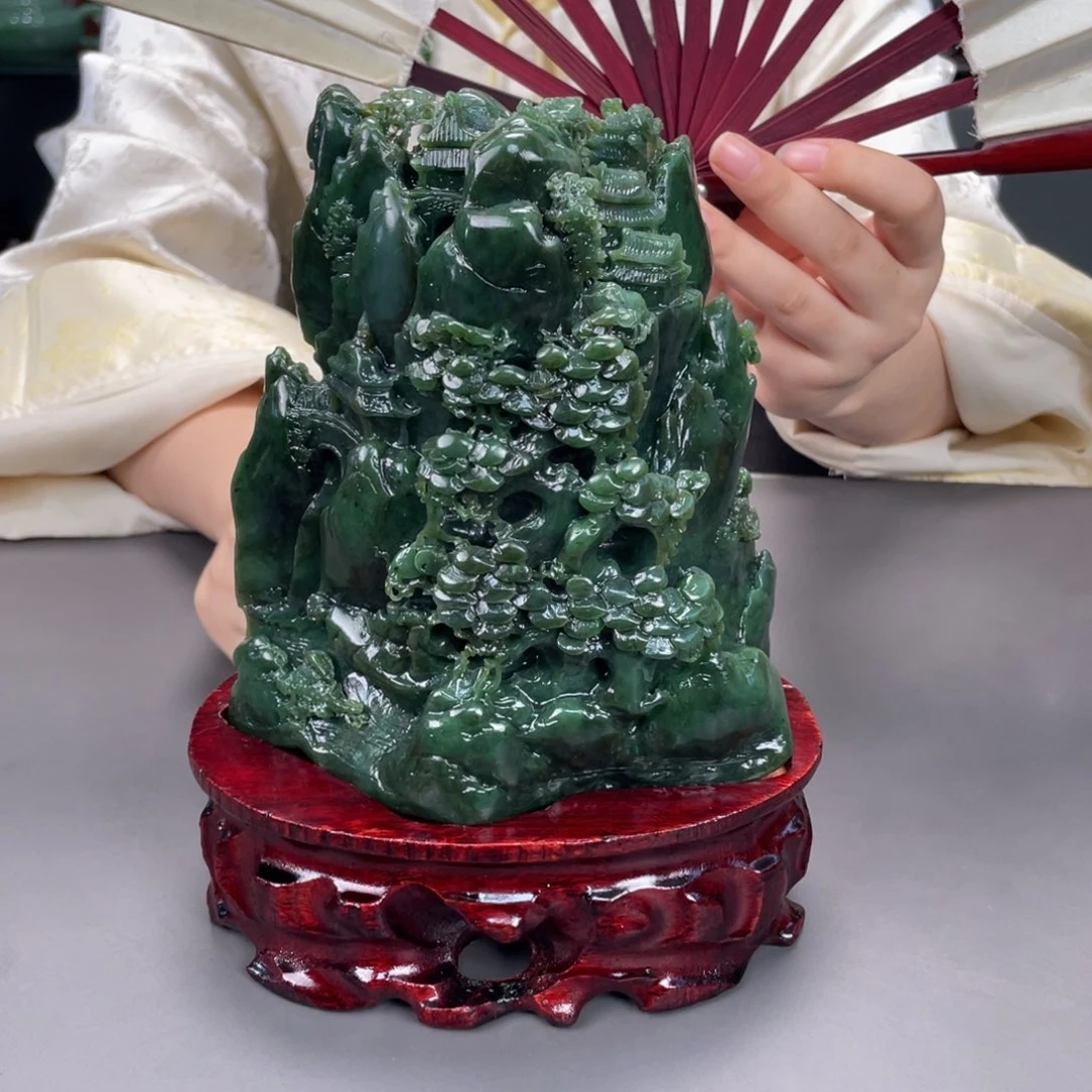 和田玉未镶嵌摆件