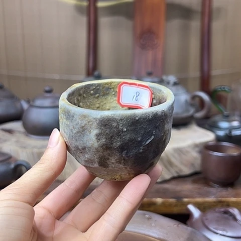 戬谷龙窑坭兴陶柴烧杯18