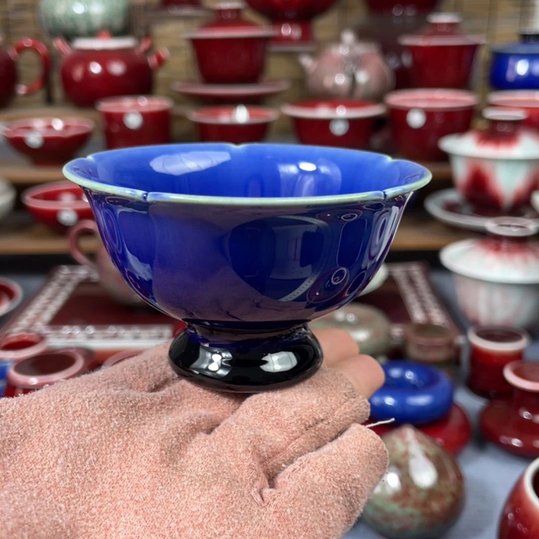 景德镇原矿陶瓷 石榴杯