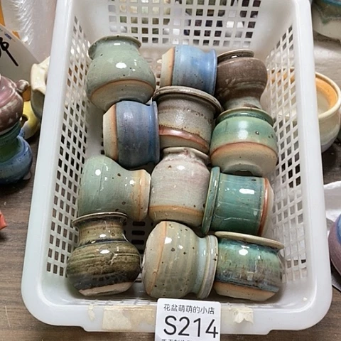 紫砂花盆214微瑕品口径2.5到4左右