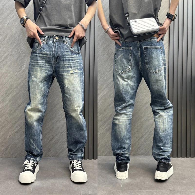 DAFIFY美式休闲做旧男女宽松直筒质感百搭网红男款517高级感男装