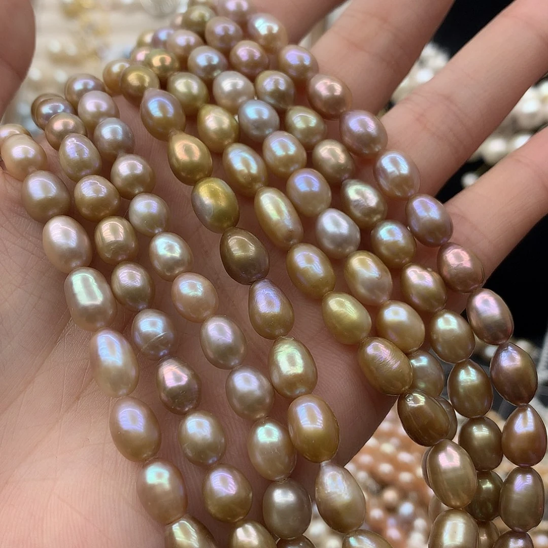 淡水珍珠7-8未镶嵌x5项链