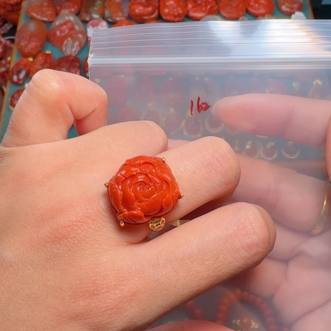 南红玛瑙南红银S925镶嵌