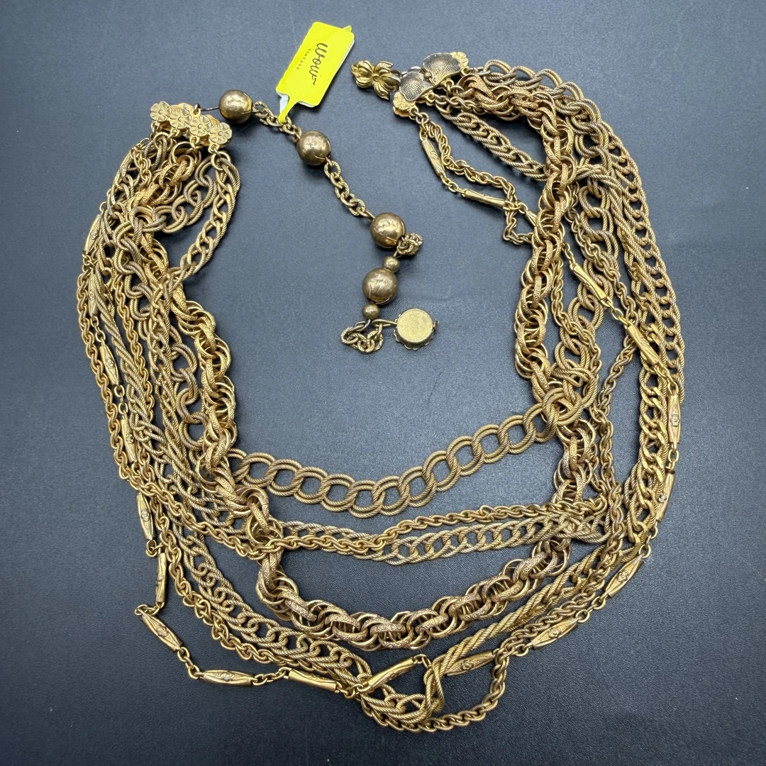 合金项链 哇哦中古 多层项链