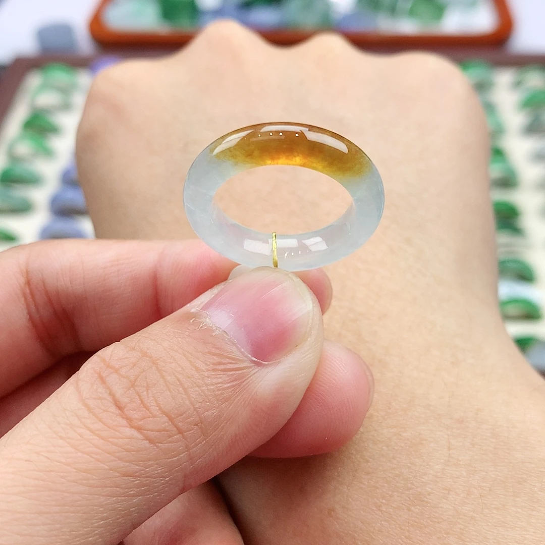 未镶嵌戒指翡翠12-13号