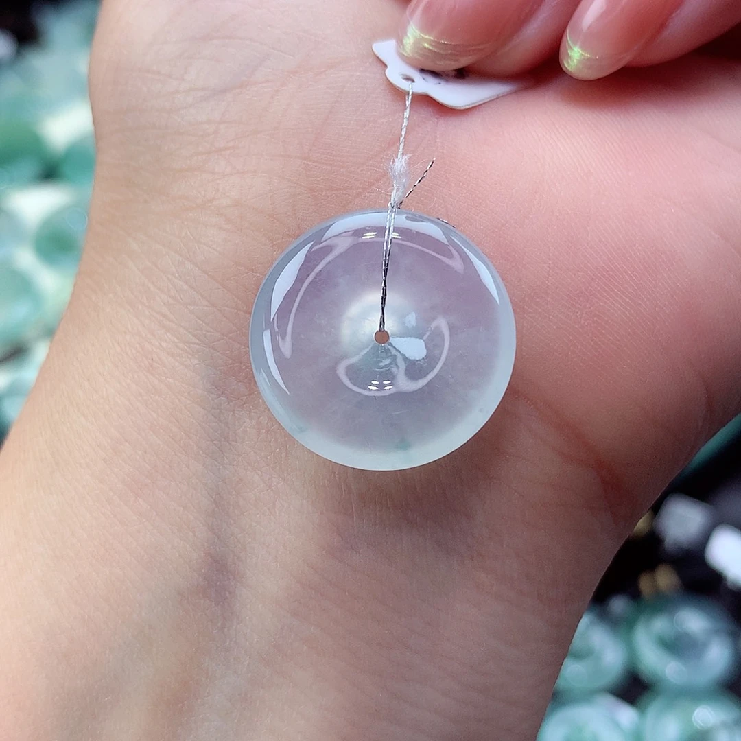 翡翠未镶嵌颈饰编号21尺寸20.2-5.7