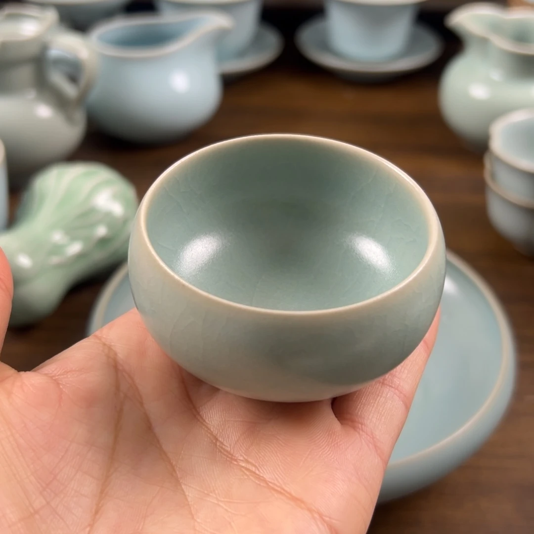 杯子瓷仿古釉水禅定杯