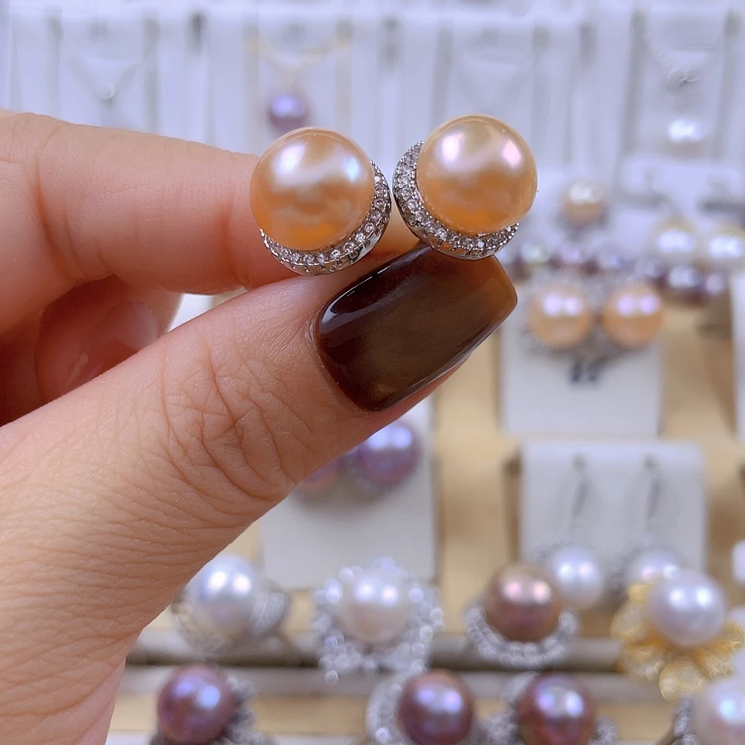 耳饰未镶嵌淡水珍珠