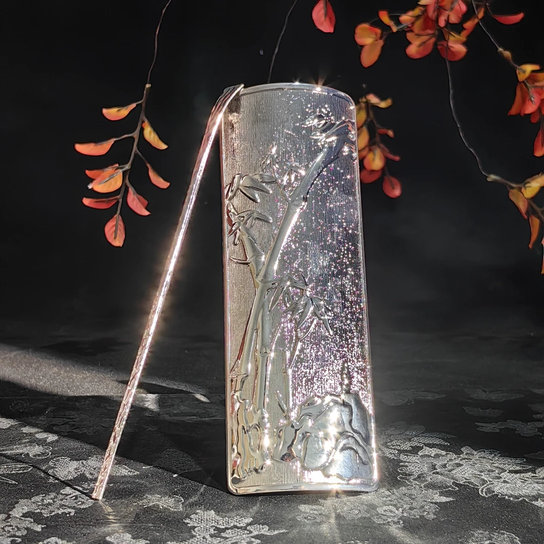 石丹茶器 竹韵合金茶则 F041