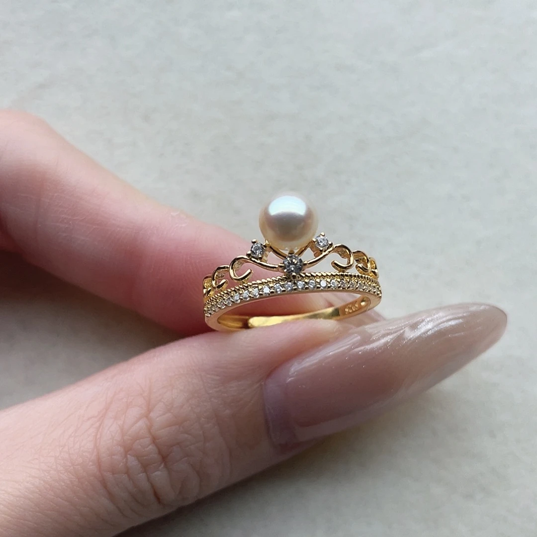 海水珍珠戒指22银S925镶嵌