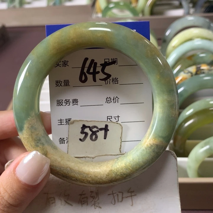 未镶嵌蛇纹石玉手镯645