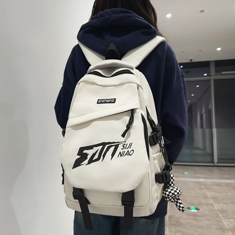 书包男生高中大学生新款初中生大容量高颜值双肩包女休闲旅行背包