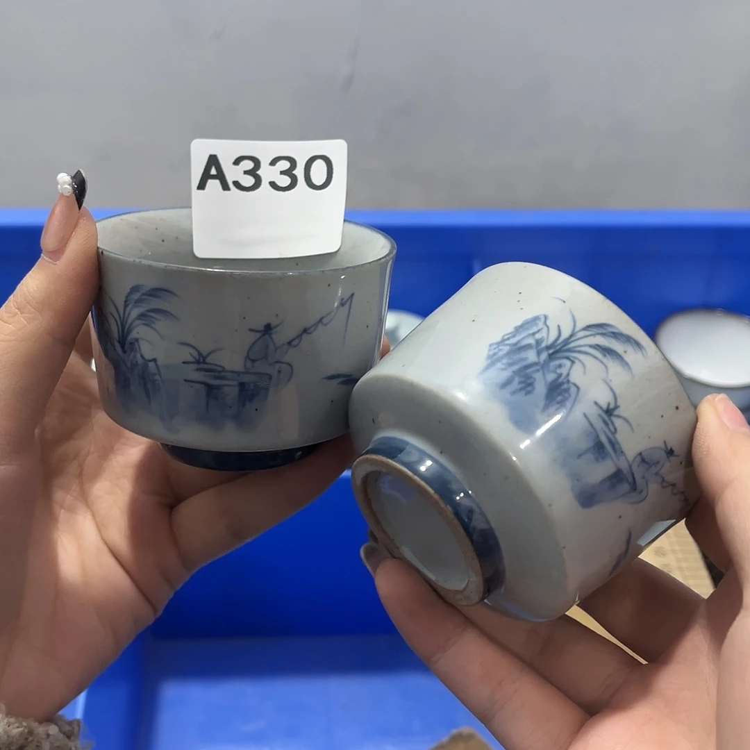 瓷片茶摆件工艺品摆件666