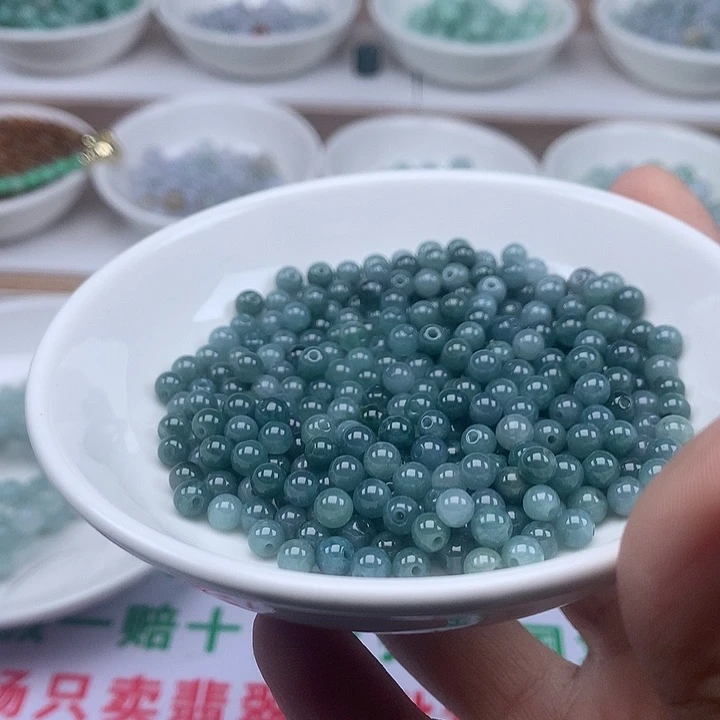 翡翠散珠100颗翡翠卡4.8