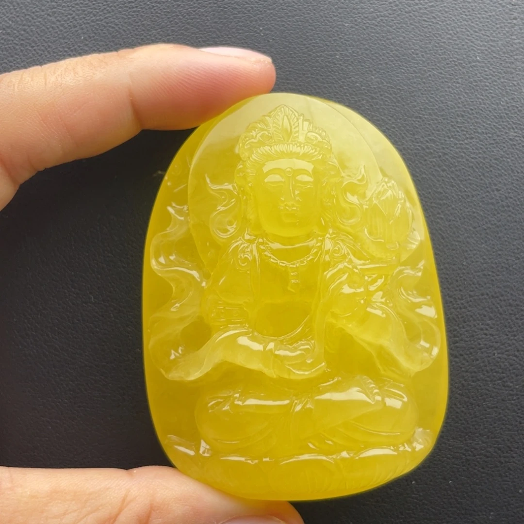 琥珀未镶嵌颈饰天然琥珀蜜蜡