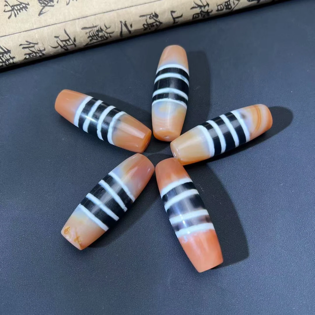 老徐的珠宝店|尼泊尔橘红大线珠天珠 多样性发一