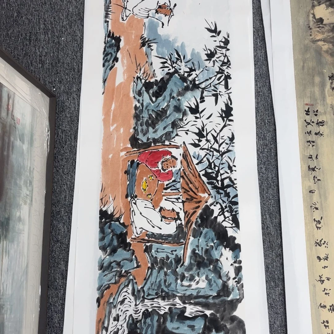 国画绘画作品多次参加全国美展