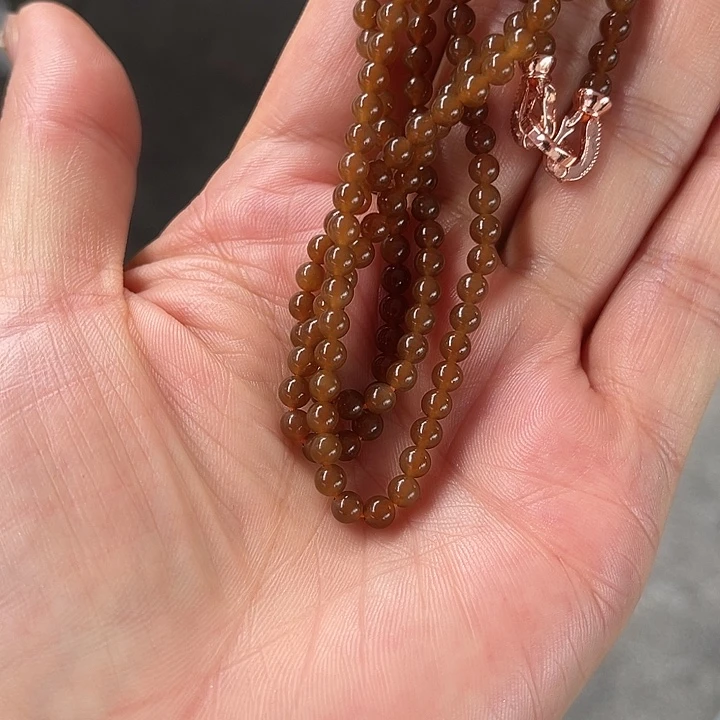 项链未镶嵌和田玉（糖玉）
