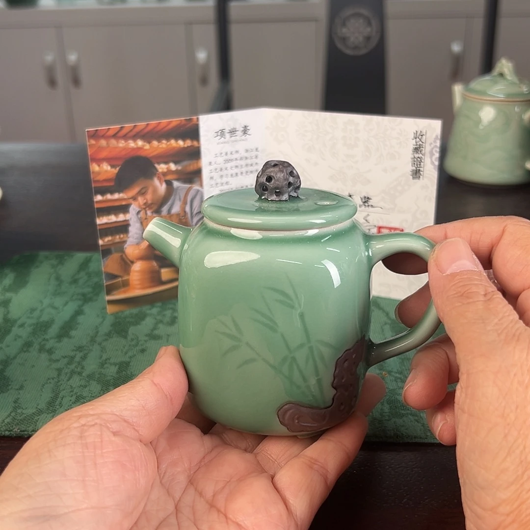 云间青瓷龙泉小米茶器